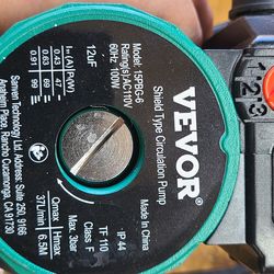 VEVOR Circulation Pump 15PBG-6 (New/Open Box)