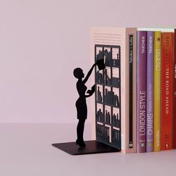 The Librarian Metal Bookend