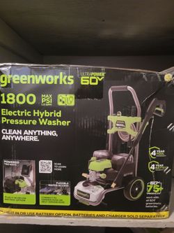 Greenworks 60V 1800 PSI Electric Hybrid Pressure Washer