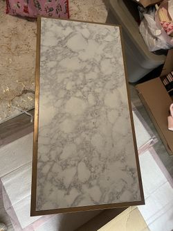 Gold Glass Coffee Table 