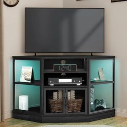 YITAHOME Corner TV Stand for TVs Up to 55 Inches, Modern Entertainment Center