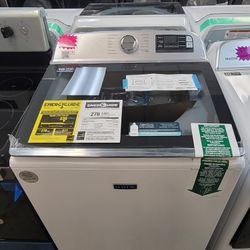 New Maytag Large Capacity 5.3cu Ft Top Load Washer With Stainless Steel Tub 