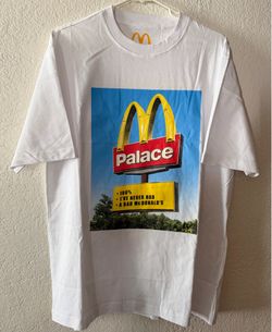 Palace x McDonalds Sign White T-Shirt Size Large Brand New
