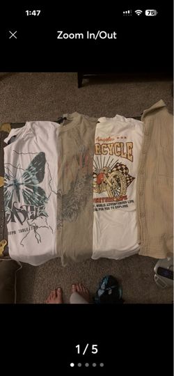 Lot of 4 Mixed Graphic Tees and Shirt