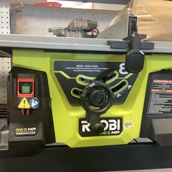 RYOBI 18V HP Brushless 8 1/4 Table Saw (Tool-Only) $250