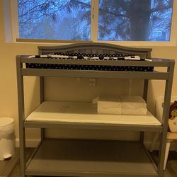Gray Changing Table + Changing Pad