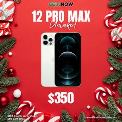 Christmas Sale! iPhone 12 Pro Max 128GB Unlocked!
