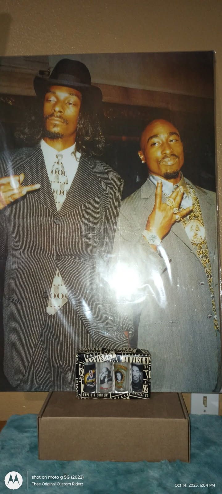 Death row Shot Glasses And Snoop And Tupac Poster