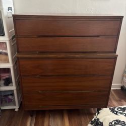 Mid Century Modern dark Wood Dresser