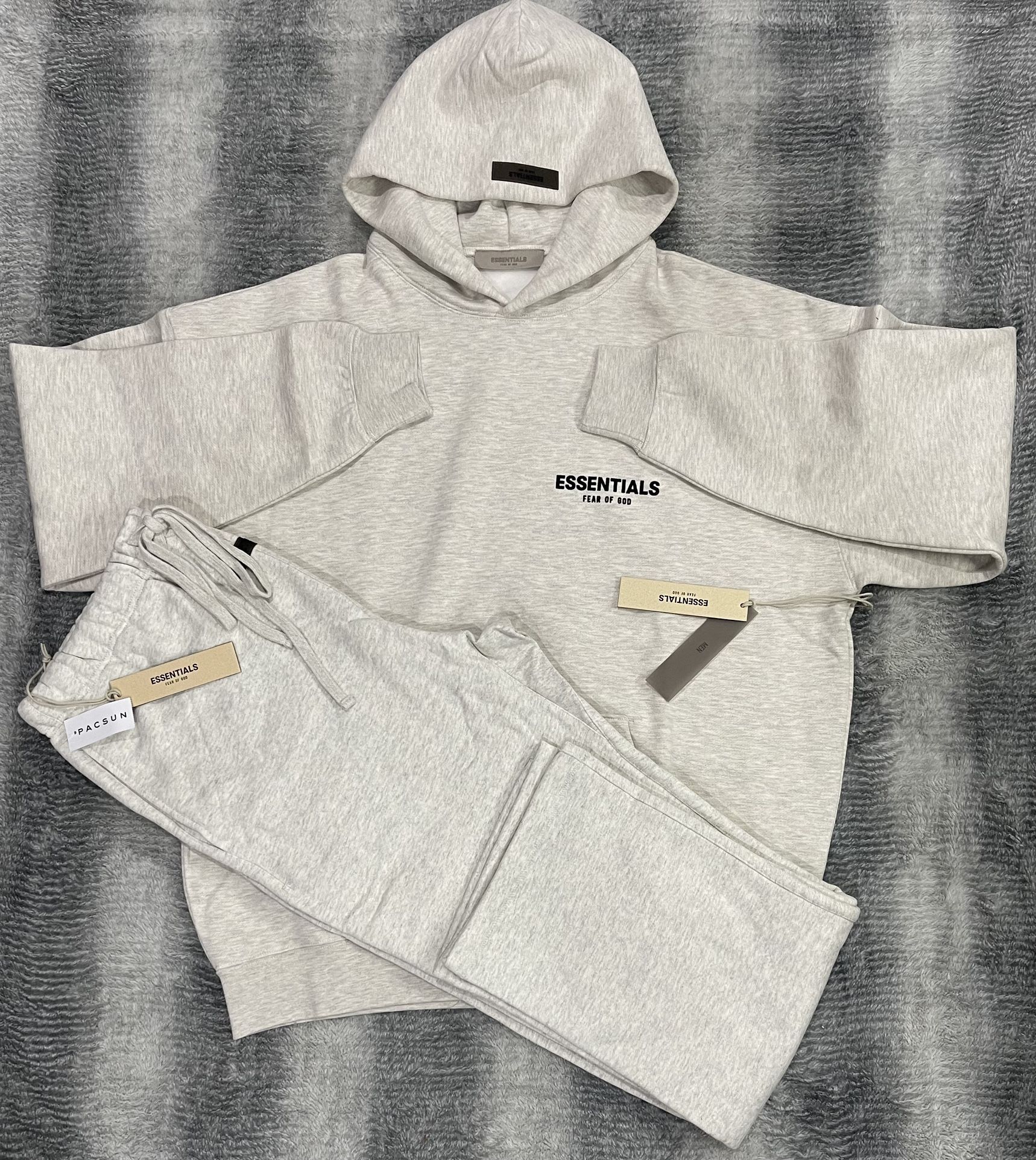 Size XL, XXL - Fear Of God Essentials Light Oatmeal 2 Piece Set