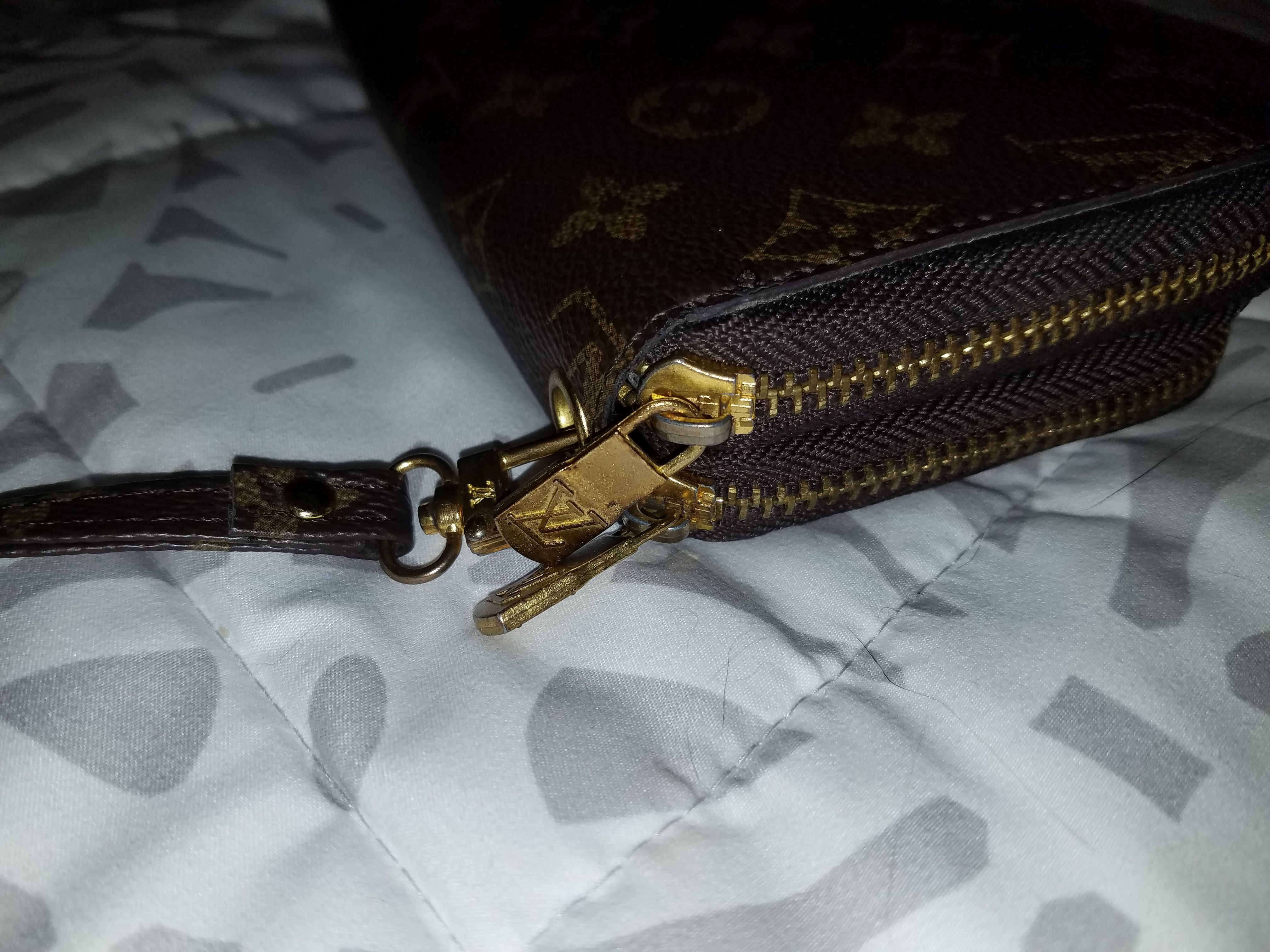 Authentic Louis Vuitton Double Zipper Monogram Wallets