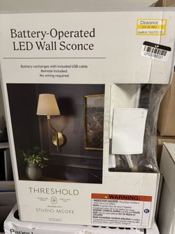 Battery Operated LED Wall Sconce