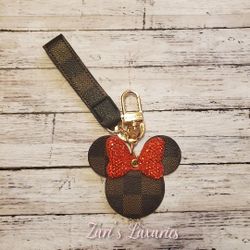 LoVe Checkered Mini Keychain