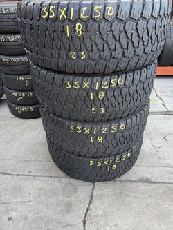 18” tires 35x12.50R18 firestone tires with free installation $250