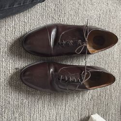 Brown Men’s Leather Shoes, Size 10
