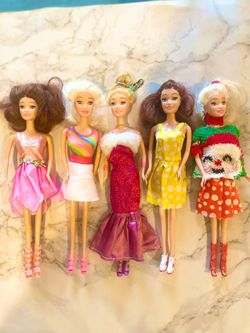 Dress Up Dolls Toy Set for Kid’s Doll House, Collection, and Play