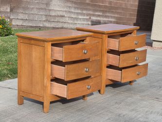 Free Delivery Included 2 Matching Wood Nightstands