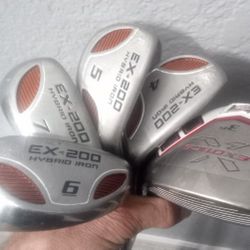 Exotic X Ex 200 hybrid irons w/ driver