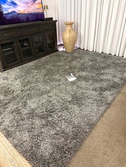 7'x10' Solid Tufted Area Rug Gray - Project 62