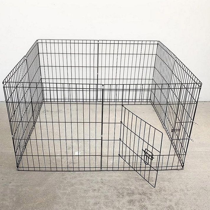 (NEW) $35 Dog Playpen 8-Panel, Each Panel 24” Tall X 24” Wide Pet Exercise Fence Crate Kennel Gate