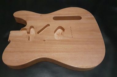 One Piece Solid Mahogany Telecaster Body Guitar Unfinished