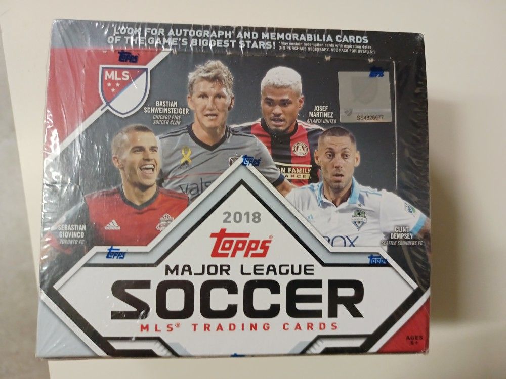Sealed Box 2018 Topps Major League Soccor MLS Trading Cards 144 In Box