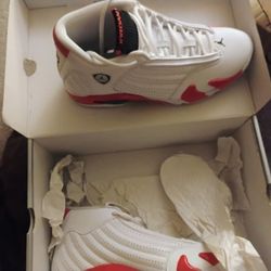 Jordan 14 Retro White And Red