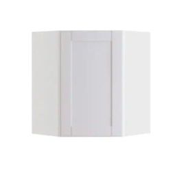 Contractor Express Cabinets Arlington Vesper White Plywood Shaker Stock Assembled Corner Kitchen Cabinet Soft Close 24 in W x 12 in D x 30 in H