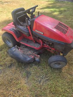 snapper riding mower