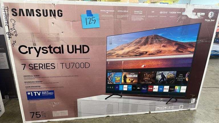 75 Inch Crystal 4K UHD Smart TV