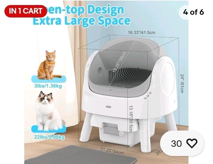 SELF CLEANING CAT LITTER BOX