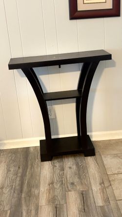 Dark Brown Narrow Console Accent Table