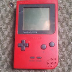 Original 1(contact info removed) Red Nintendo Gameboy Pocket Model MGB-001