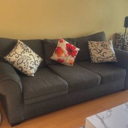 Living Spaces Comfort Fabric Couch- Very Good Condition 