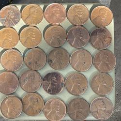 Old Coins From 1941 mid 1970 To Many To List Some Are Double Die And Errors From Mint. 