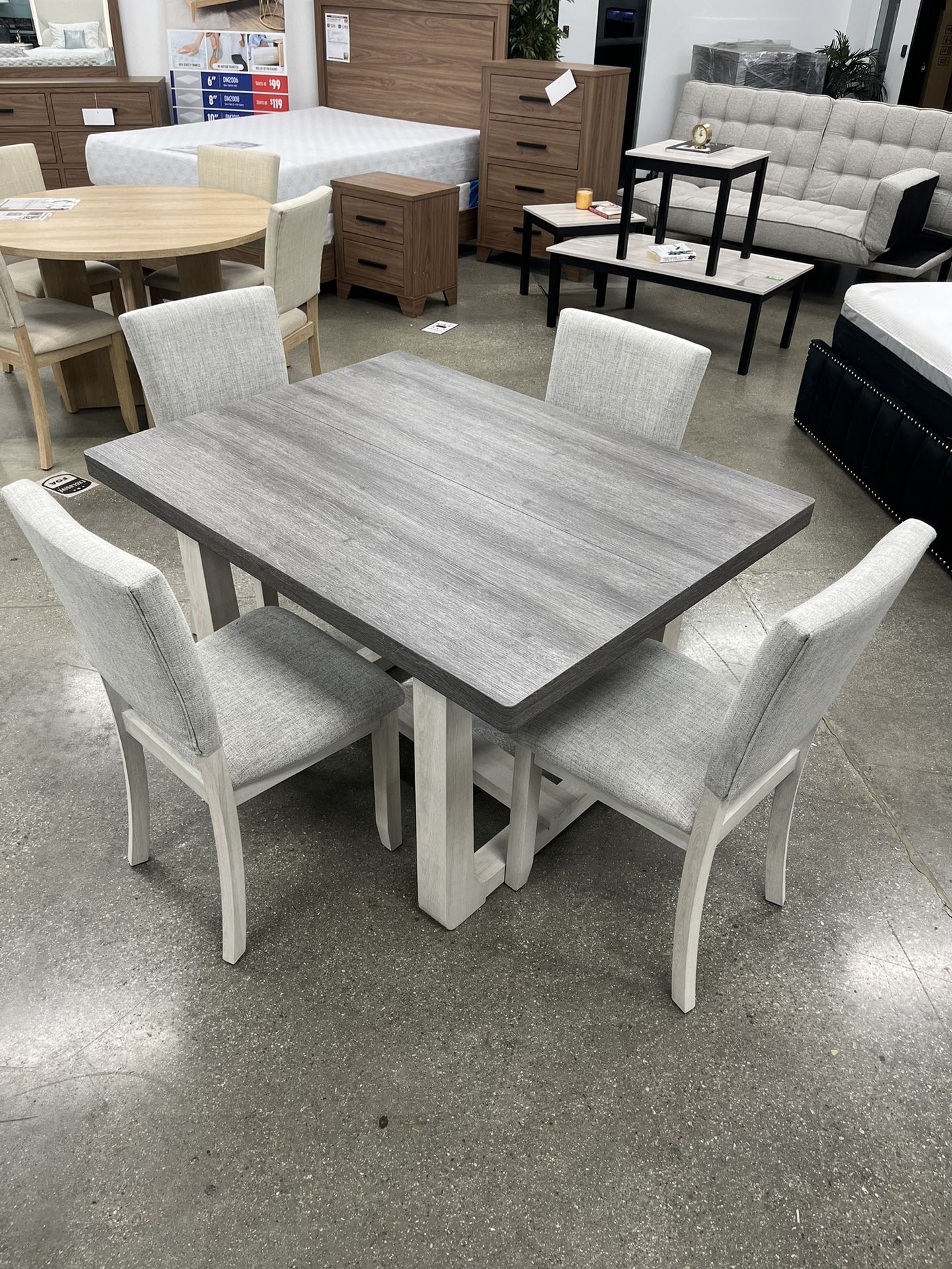5pc Rectangular Dining Table Set