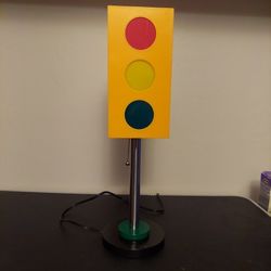 Vintage Lucite Traffic Light Lamp