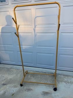 Clothing Rack on wheels/ hang hooks, storage rack - small/ medium size