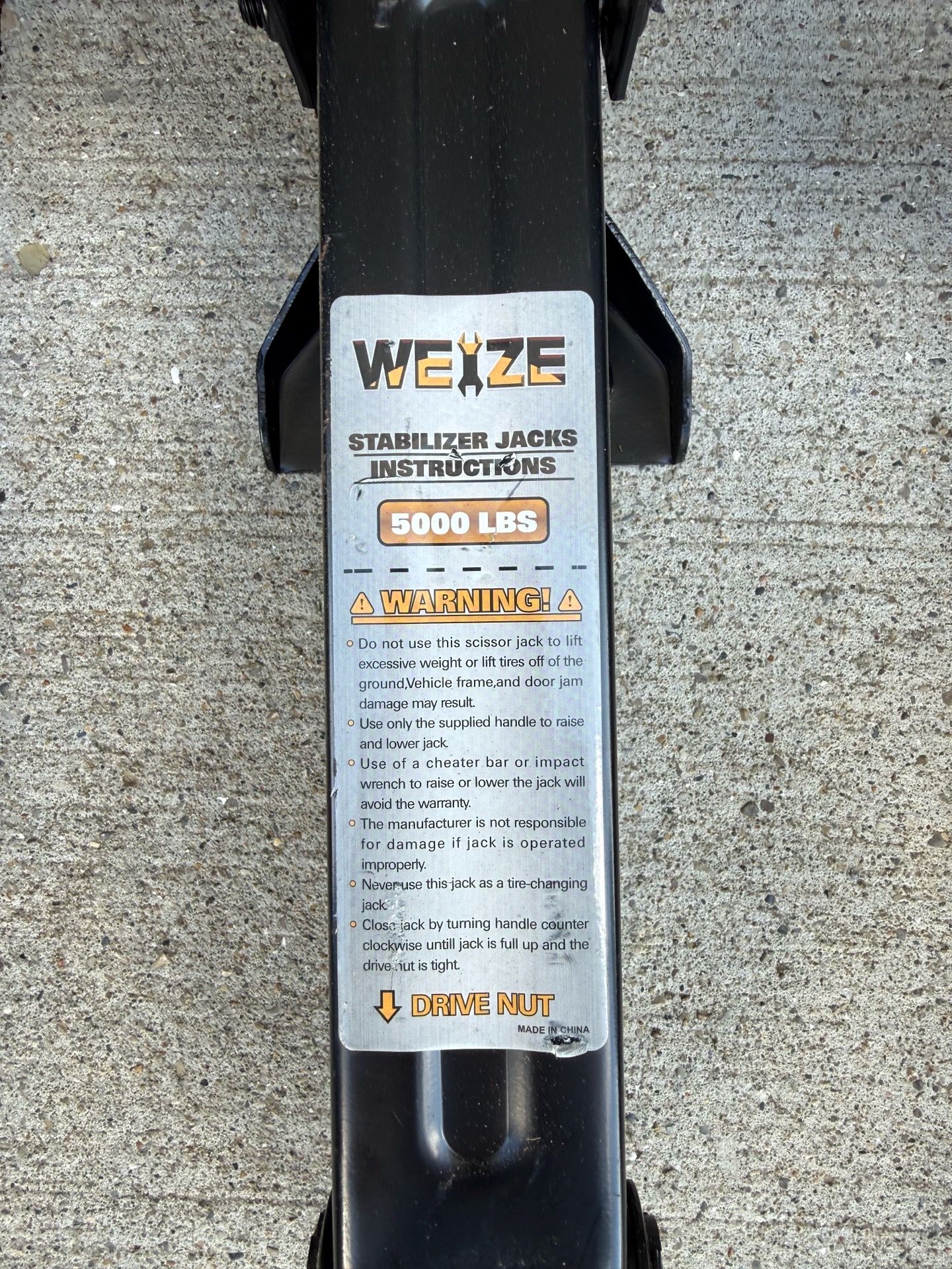 Weize RV Scissor jacks