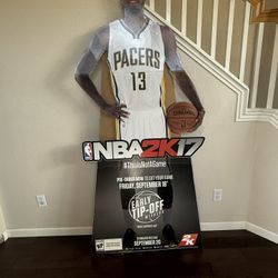 Paul George Nba 2k17 GameStop Display Cutout