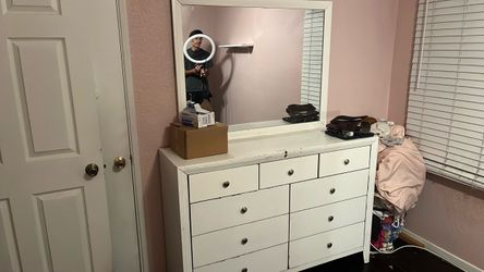 Dresser with mirror
