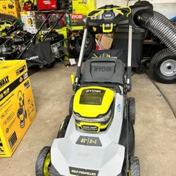 RYOBI
40V HP Brushless 21 in. Cordless Battery Walk Behind Self-Propelled Lawn Mower with (1) 6.0 Ah Batteries and Charger