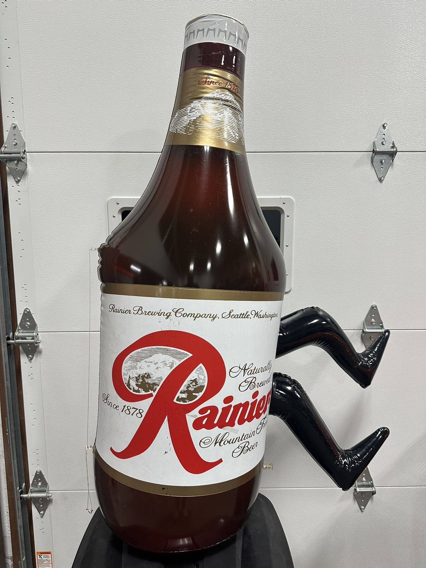 Rainier Beer Inflatable Running Bottle