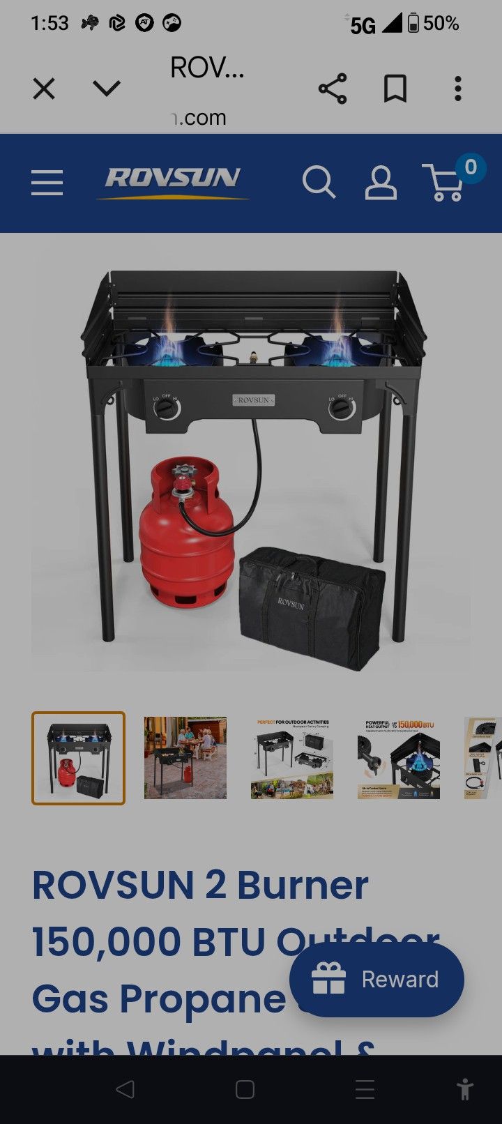 Rovsun 2 Propane Stove 