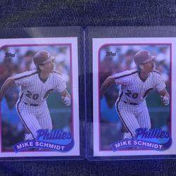 1989 Topps Mike Schmidt Baseball Card 