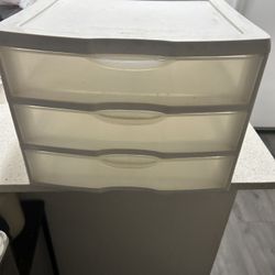 Plastic Desktop Storage 3Drawer