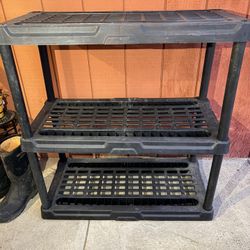 3-Tier Plastic Storage Shelf 