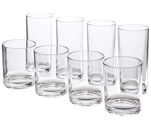 Classic 8-piece Premium Quality Plastic Tumblers