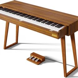 digital piano 88 keys weighted keyboard electric piano beginners stand full size upright pedal musical SR-PH80 (WOOD)