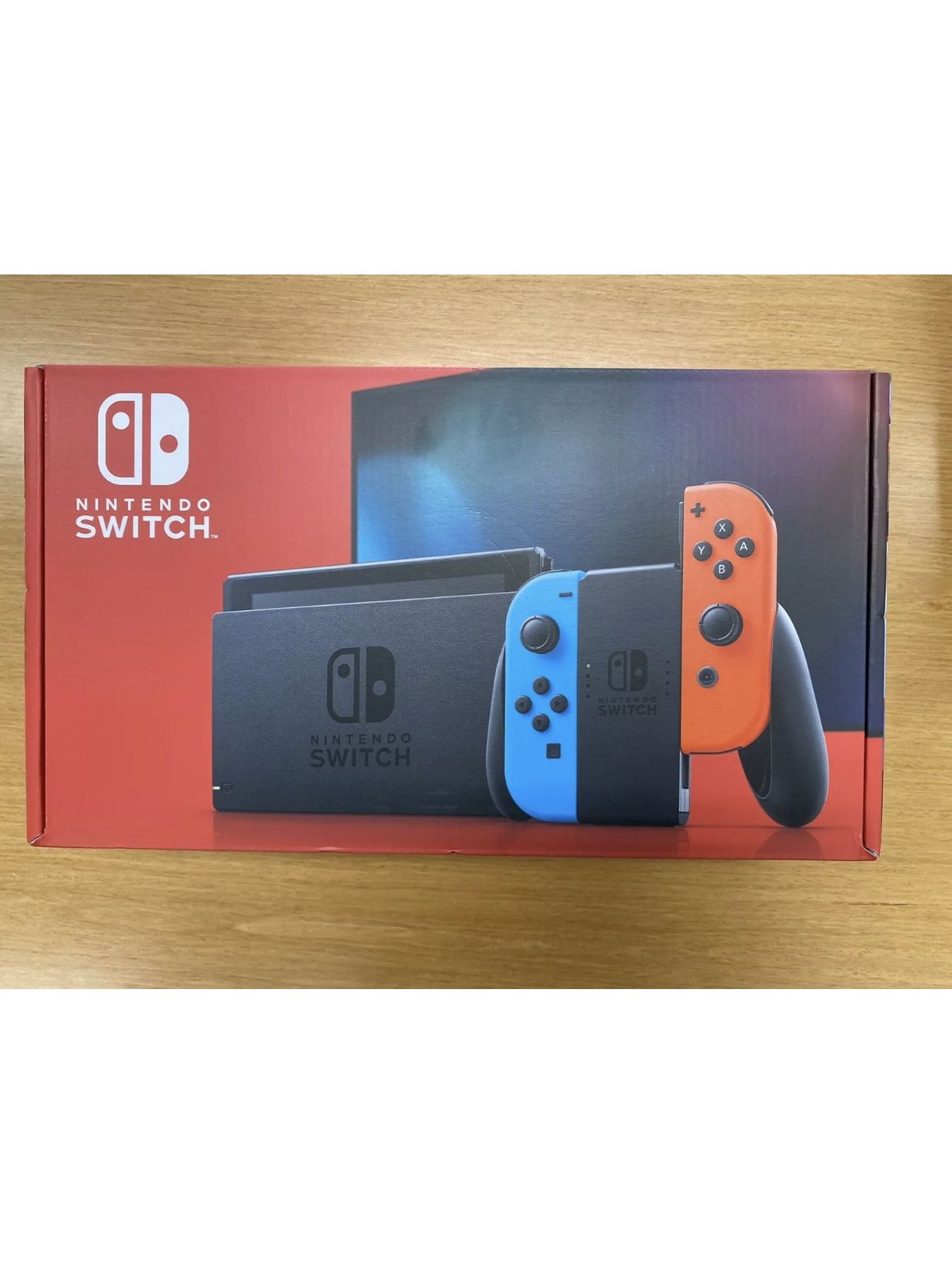 NEW Nintendo Switch with Neon Blue and Neon Red Joy‑Con